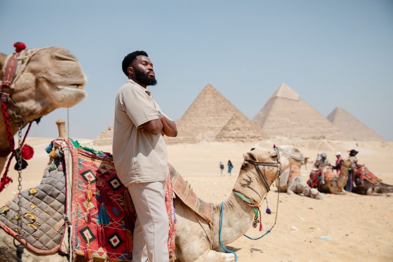 Event in Giza Pyramids Egypt